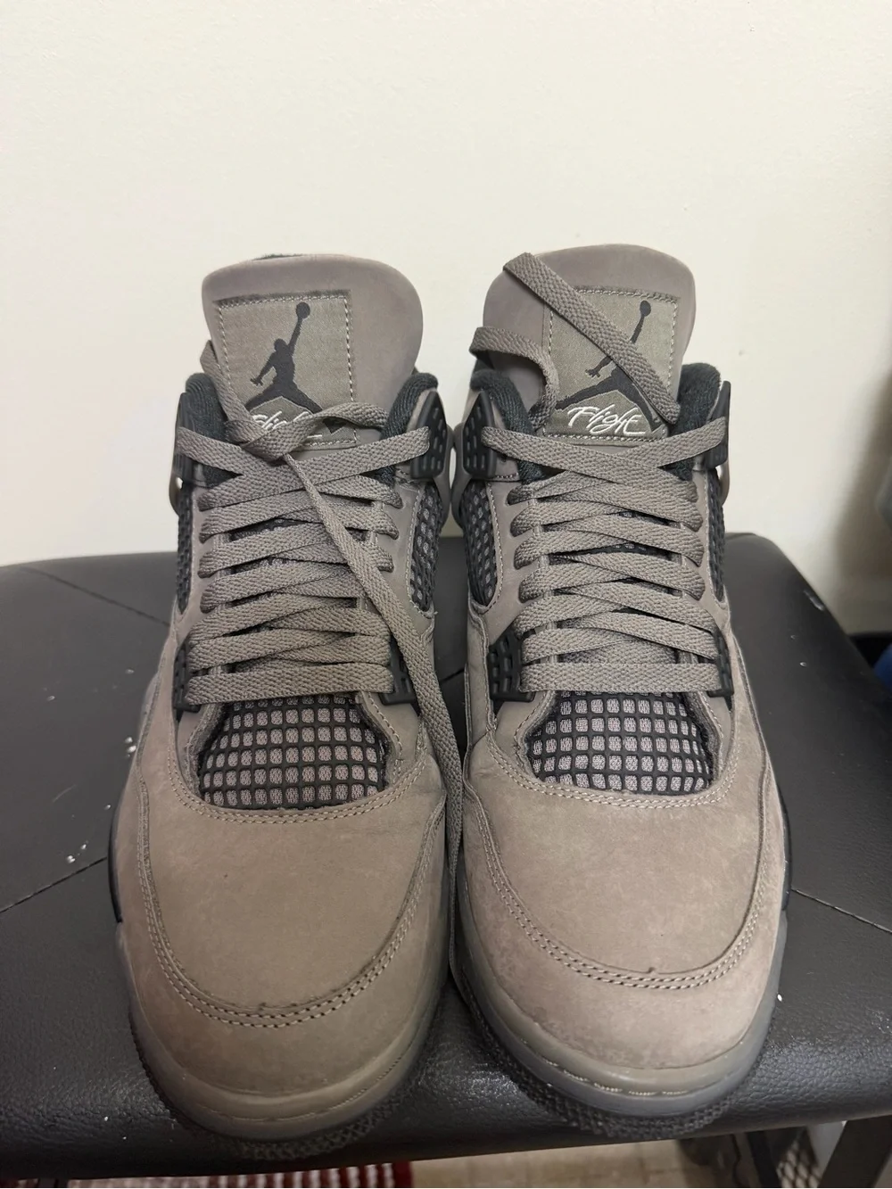 Jordan Retro 4 Sneakers in Grey and Black